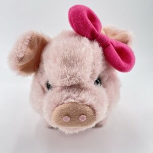 Mrs Bacon Bits Pig Hot Pink Bow Animated Walking Oinking Farm Gag Gift Toy Funny